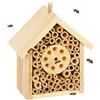 Relaxdays Casetta per Insetti, Alveare per Api, Coccinelle & Vespe, Giardino & Balcone, Bee Hotel per Esterno, Naturale