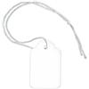 Pokornys - Segnaprezzi con filo (25x39mm) per abbigliamento, gioielli, accessori etc. - Etichette in cartoncino con filo di cotone - Adatte come cartellino da appendere, (300 pezzo)