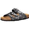 Lico Bioline Lady Power, Pantofole, Nero/Argento, 40 EU