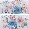 DRW Set di 2 Quadri Tela e Legno Rettangolare con Fiori 120 x 3,5 x 60 cm, Multicolore, estandar