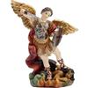 DRW Figura dell'arcangelo San Michele 14 cm di Altezza, Resina, Multicolore, estandar