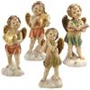 DRW Set di 4 angeli di colori del piede 15 cm di altezza