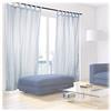 Relaxdays Tende con passanti in set da 2, semitrasparenti a tinta unita in poliestere HLP: 245 x 140 x 0,1 cm argento