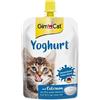 GimCat Yoghurt, Snack per gatti composto da latte intero genuino a basso contenuto di lattosio e calcio per ossa sane, 1 sacchetto, 1 x 150 g