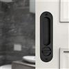 HOCONNIE Serratura per Porta Scorrevole Serratura per Porta a Scomparsa con Chiave Maniglia da Incasso Invisibile 173mm Nero