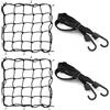 Awinker 2 Rete Ragno e 2 Moto Elastica con Ganci per Fissare i Bagagli Casco Elastici per Portapacchi Moto (2+2)