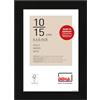DEHA Design cornice per foto, 10 x 15 cm, legno, Nero, cornice per fotoper posizionarein formato verticale e orizzontale, vetro sintetico, Fontana
