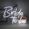 ineonlife Bride to Be Insegne al neon LED Bianco Word Luci al Neon per Decorazioni da parete Lettera USB Insegne luminose al Neon per addio al Nubilato Festa di Fidanzamento Addio al Nubilato
