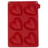 SILIVO Stampo in silicone a forma di cuore, diametro 26 cm, antiaderente a  forma di cuore, in silicone, per torte di cuore, budino : : Casa e  cucina