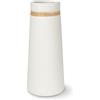 flature Vaso in Ceramica per Fiori stile Moderno Boho Deco, Vaso Grande Alto 21 cm in Bianco, Decorazione per la casa Opaca anche per Fiori Secchi, adatto a Ufficio e Tavolo da Pranzo (taglia M)