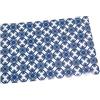 DRW Tappeto rettangolare in vinile espanso e PVC con disegni in blu e bianco 90 x 60 cm