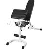 GORILLA SPORTS® Panca Pesi - 7 Posizioni Schienale e 4 Posizioni Sedile Regolabile, con Supporto per Gambe e Arm Curl, Carico Massimo 250kg - Panca per Allenamento, Addominali, Fitness, Palestra