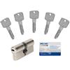Bricard serratura a chiave 15105 CILINDRO A6, 30+30 Staccabile 5 Chiavi, Nichelato