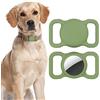 LAPONO 1 Pezzi Airtags Cane Collare Compatibile con Apple Airtag Animale Domestic Custodia Air Tag Custodia Protettiva in Silicone per Animali GPS Tracker per Cani Gatti Anti-Lost (Verde)