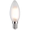 Paulmann 28645 Lampadina LED filamento a candela 6,5 Watt lampadina classica opaco 2700 K bianco caldo E14