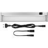 REV TERRA - Lampada da incasso a LED, da cucina, espandibile, 35 cm, 25.000 h, 8 W, 600 lu, colore: Argento