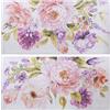 DRW Set di 2 Quadri Tela e Legno Rettangolare con Fiori 120 x 3,5 x 60 cm, Multicolore, estandar