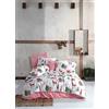 Bonateks, Set copripiumino matrimoniale Ranforce 100% cotone, copripiumino: 200 x 220 cm, lenzuolo con angoli: 240 x 260 cm, federa 50 x 70 cm (2 pezzi)