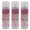 Virsus 3 bombolette Spray 100 ml di Glitter Multicolor temporaneo per Capelli, colora i Tuoi Capelli con Brillantini colorati per Feste Party e Eventi per Bambini Adulti lacca glitterata multicolore