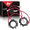 WinPower H7 LED Lampadina Base Supporto Lampada Clip Adattatore Faro Fermo Zoccolo Compatibile con Golf MK5/Jetta/Golf 5, 2 Pezzi