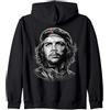 Fox Republic T-Shirts Felpa con Cappuccio Fox Republic T-Shirts Unisex Adulto Nero Small Ritratto di Che Guevara disegnato a mano