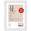 DEHA Design cornice per foto, 13 x 18 cm, legno, Bianco, cornice per fotoper posizionarein formato verticale e orizzontale, vetro sintetico, Fontana