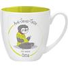 GRUSS & CO 45505 - Tazza anti-stress per la nonna, 45 cl, idea regalo, in porcellana New Bone Cina, 9,5 cm, colore: giallo