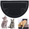 Relaxdays Tappetino Sottociotola, per Cani e Gatti, Antiscivolo e Impermeabile, sotto Lettiera in PVC, 40x59 cm, Nero