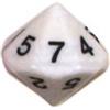 Koplow Dado d14 Numeri 1-7 ripetuti Bianco - K18061