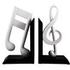 DRW Reggilibri Note musicali e chiave del sole 23 cm altezza
