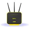 KuWFi Router 4G Sim, KuWFi 4G Router Con Slot Per Scheda SIM, Router SIM Gigabit Dual Band 1200Mbps Con Antenna Esterna, Modulo EC25E Supporto DDNS/VPN/QoS, Fino a 64 Utenti