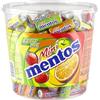Mentos Mini, Caramelle Confettate, Gusto Fragola, Mela, Arancia, Limone, Confezione da 120 Mini Roll Incartati Singolarmente, Secchiello Ottimo da Condividere per Feste, Compleanni