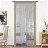 HSYLYM Tenda per Finestre e Porte - Decorazioni per Stanze e Pareti, Design di un Pezzo 90x245cm Grigio