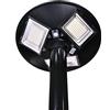 JANDEI - Lampione solare a LED da 1500 lumen, IP65 per esterni, batteria da 12.000 mAh, telecomando incluso, sensore di movimento da 6-8 m, luce bianca fredda 6000 K, parco, giardino, patio, strade