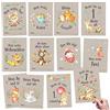 PaPIerDraCHeN 32 cartoncini milestone per neonati e bambini - per ragazzi e ragazze - animali della foresta - idea regalo per nascita, baby shower o battesimo - Milestone Card