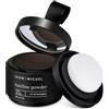 Leon Miguel® Hair Line Powder - Correttore/approccio Puder | per capelli e capelli su crescita attraverso Shadow Make Up | Resistente all' acqua (marrone scuro)