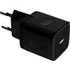 Celly, Caricabatterie da Rete Linea Black Label, Caricabatterie con Porta USB-C, 20W Output, Tecnologia Power Delivery, Ricarica alla Massima Velocità in Meno di un'Ora, Dimensioni Compatte