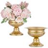 Nuptio 2 Pezzi Centrotavola per Centrotavola per Matrimonio Elegante in Metallo di Dimensioni Ridotte Vaso per Tromba Supporto per Fiori Tromba Altezza 12.6cm Cerimonia di Anniversario