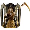 DRW Figura della Santa Morte in Colore Oro 40 cm di Altezza