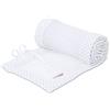 Babybay Babynest Mesh-Piqué Suitable For Model Maxi, Boxspring, Comfort And Comfort Plus, White Points Pearl Grey - 200 g