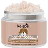 KELEBS Scrub Esfoliante per Cani con Sale del Mar Morto e Olio di Cocco - Pulizia Profonda, Anti-Prurito, Idratante con Farina d'Avena e Oli Essenziali