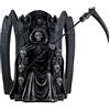 DRW Figura della Santa Morte in Colore Nero 40 cm di Altezza, Multicolore, estandar