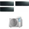 Daikin FTXJ25AB FTXJ25AB FTXJ25AB 3MXM68A Climatizzatore Trial Split Parete Emura3 Black/Nero BTU 9+9+9 R-32 WIFI