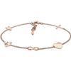 Elli Bracciale da donna con ciondolo a forma di croce, con ciondolo a forma di stella in argento sterling 925, 16, Sfaccettatura, Nessuna pietra preziosa