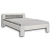 Stella Trading, Vega, Letto futon Elegante, 140 x 200 cm, Confortevole per Camera dei Ragazzi, Letto Matrimoniale, Effetto Cemento, Bianco, 145 x 145 x 61 cm