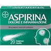 Aspirina Dolore e Infiammazione Antidolorifico Antinfiammatorio Compresse 20 pz rivestite con film