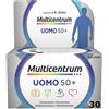 Multicentrum Uomo 50+ Multivitaminico per Uomini 30 g Compresse