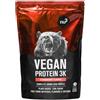 nu3 Vegan Protein 3K Shake, Fragola 1000 g Polvere