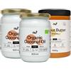 nu3 Organic Coconut Oil + Burro di arachidi Smooth 1 pz Set
