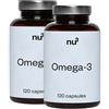 nu3 Omega-3 Premium Set da 2 2x120 pz Capsule